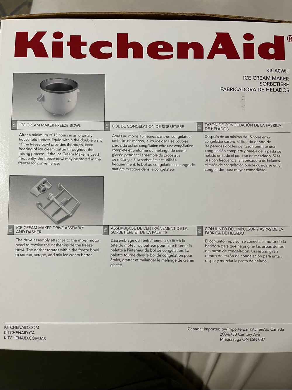 Kitchen Aid Ice Cream Maker New In Box - Picture 2 of 6